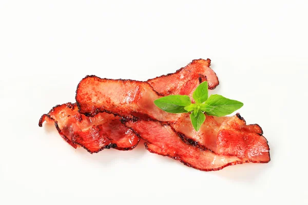 Strisce di pancetta fritte — Foto Stock