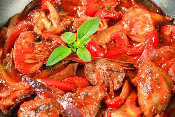 Liver stir fry — Stock Photo, Image