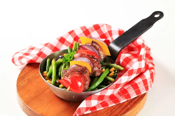 Liver skewer — Stock Photo, Image