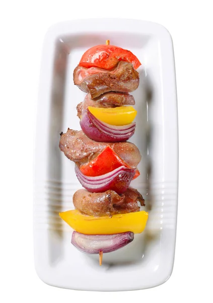 Anka lever shish kebab — Stockfoto