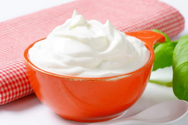 Creme fraiche — Stock Photo, Image