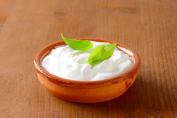 Yogurt bianco — Foto Stock