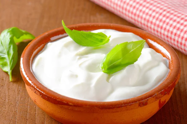 Yogurt bianco — Foto Stock