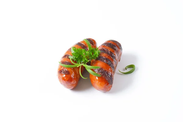 Salsichas grelhadas — Fotografia de Stock