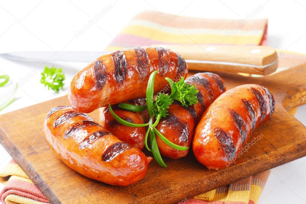 grilled sausages