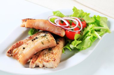 herb ovuşturdu domuz eti dilimleri