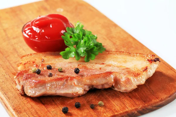 Pan fried pork belly — Stock Photo, Image