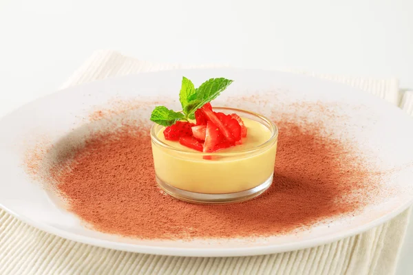 Puddingdessert — Stockfoto