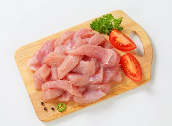 Diced turkey breast — Stock Photo, Image