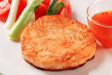 pan kızarmış som balığı 