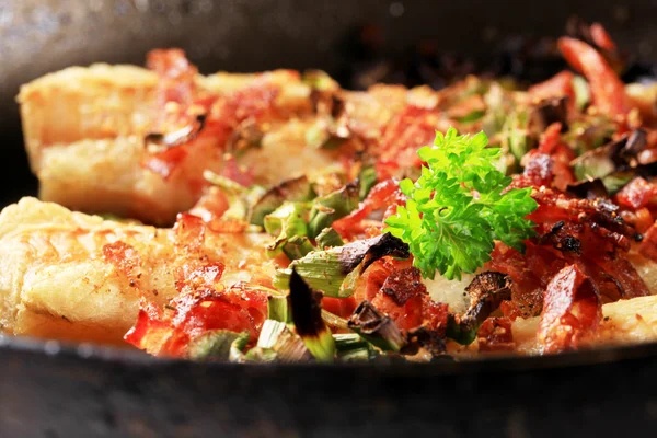 Pan gebakken visfilets — Stockfoto