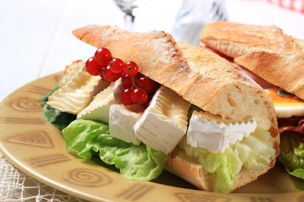 Cheese sub sandwich — Stock Photo, Image