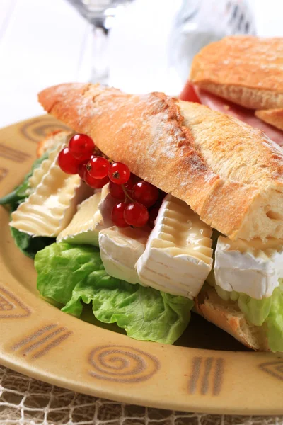 Cheese sub sandwich — Stock Photo, Image