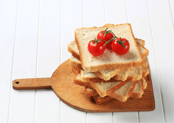 Pilha de pão sanduíche fatiado — Fotografia de Stock