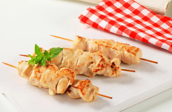 Chicken skewers — Stock Photo, Image