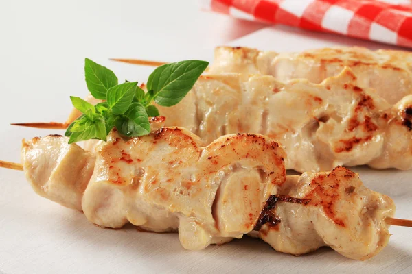 Chicken skewers — Stock Photo, Image