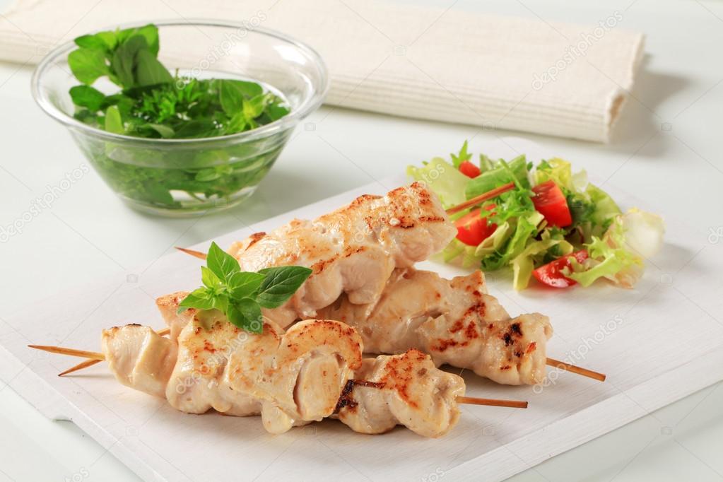 Chicken skewers