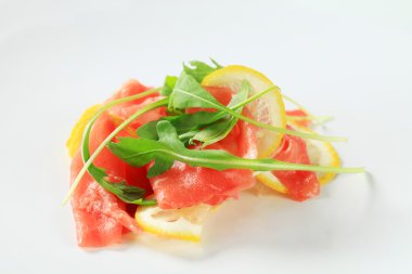 limon ve Dana carpaccio