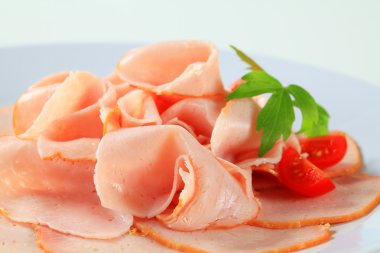 Delicately sliced chicken breast