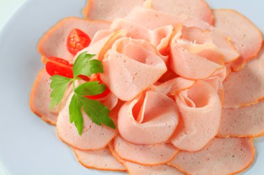 Delicately sliced chicken breast