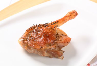 Roast duck leg 