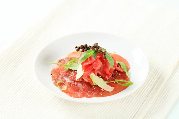 Beef carpaccio — Stock Photo, Image