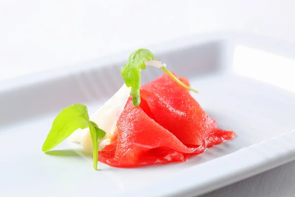 Carpaccio de carne de bovino — Fotografia de Stock