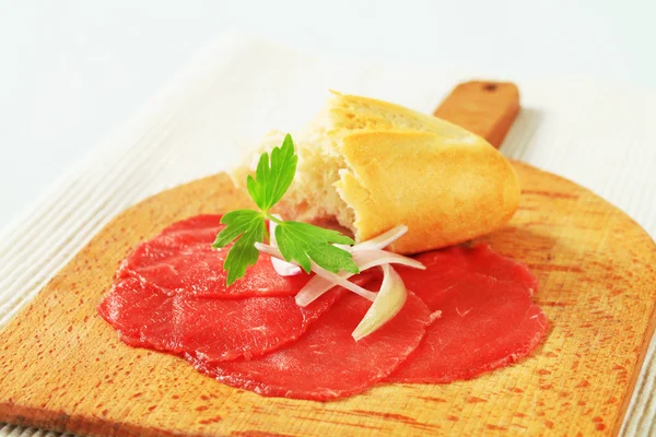 Hovězí carpaccio — Stock fotografie