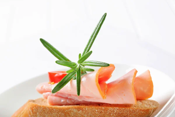 Panino al prosciutto — Foto Stock