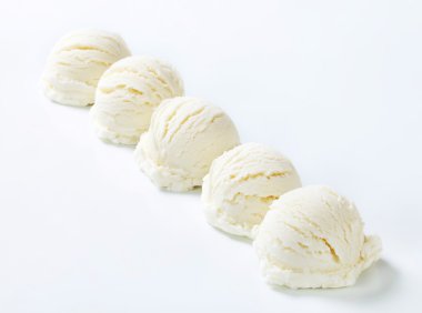 Beyaz dondurma kaşık toz 