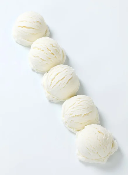 Scoop di gelato bianco — Foto Stock