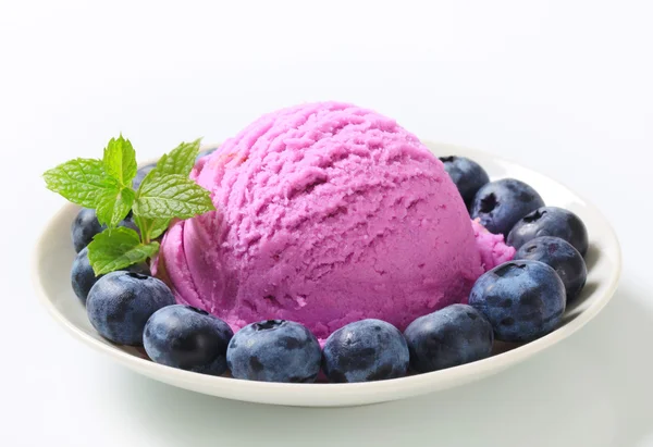 Blueberry fagylalt — Stock Fotó