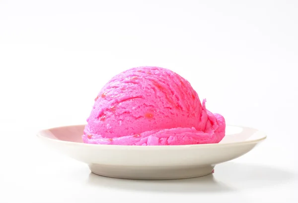 Scoop of pink ice cream — Stock Photo, Image