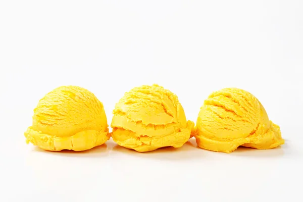 Scoops of fruit ice cream — Stok fotoğraf