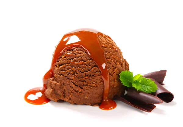 Fudge ice cream — Stock Photo, Image