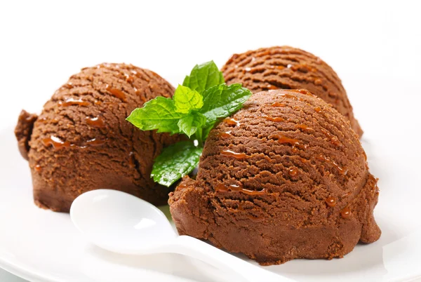 Helado de chocolate — Foto de Stock