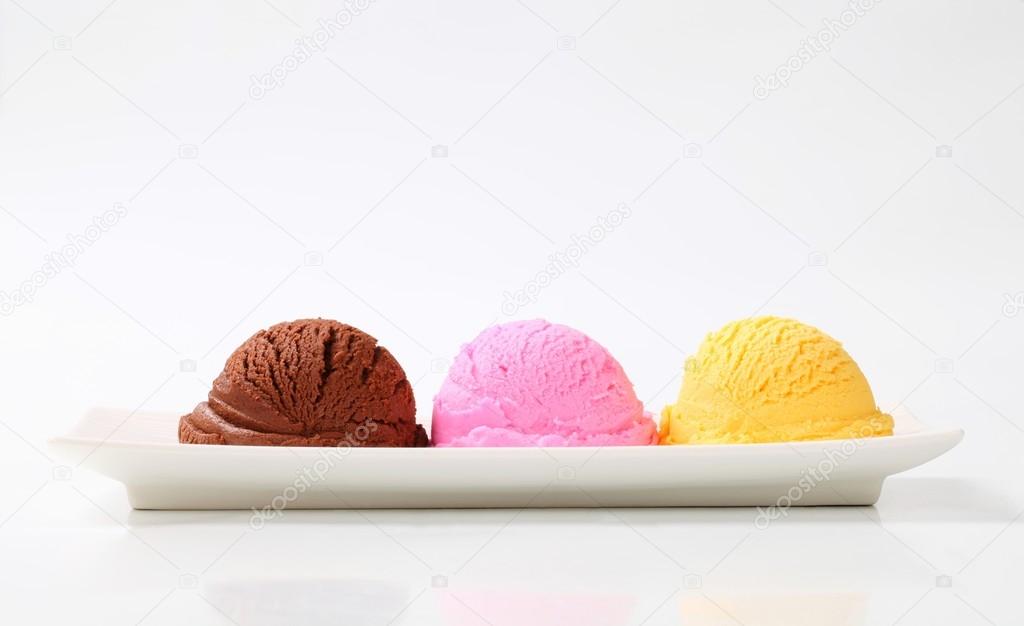 Ice cream trio