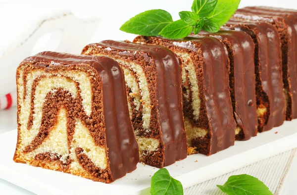 Marble pound cake — Stock Photo, Image