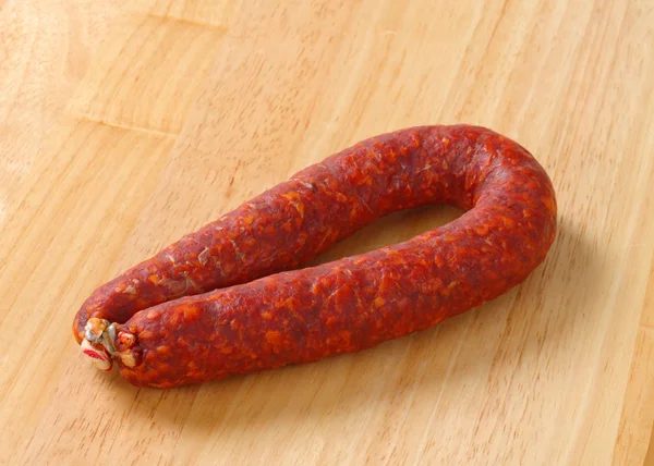 Spicy dry sausage — Stockfoto