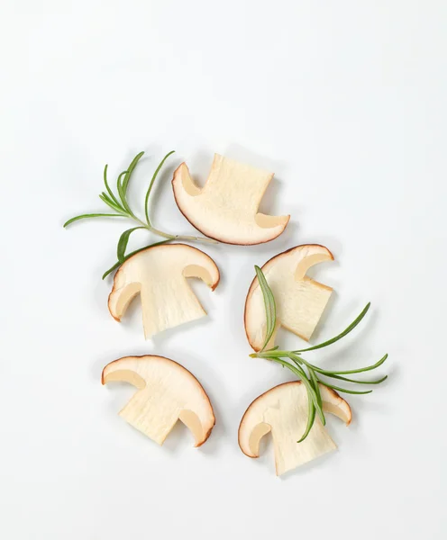 Sliced mushroom — Stock Photo, Image