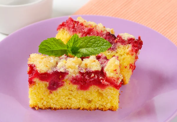 Himbeerkuchen — Stockfoto