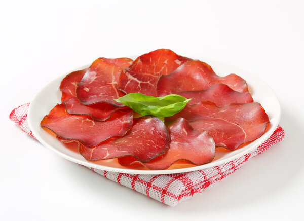 Thin-sliced marinated beef