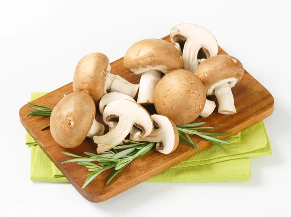 Fresh brown mushrooms — Stock Photo, Image