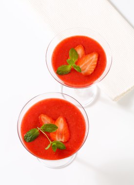 soğutulmuş çilek püresi 