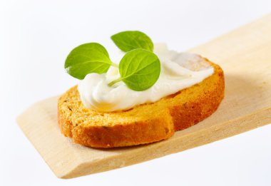 krem peynir ile Mini tost