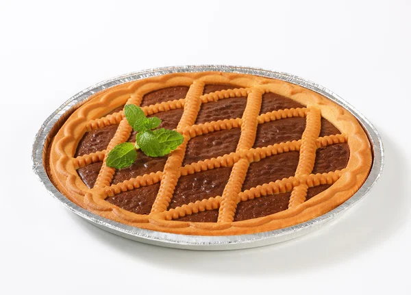 巧克力 crostata — 图库照片