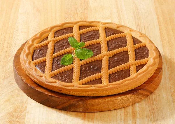 Chocolate crostata — Stock Photo, Image