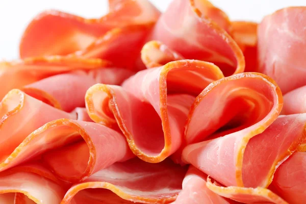 Jamón de cerdo ahumado en rodajas — Foto de Stock