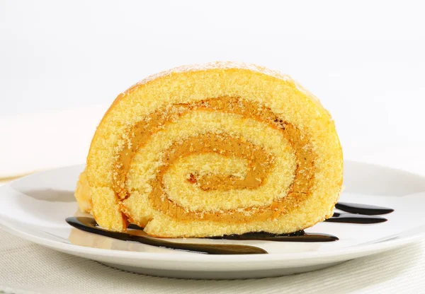 Peanut Swiss Roll — Stock Photo, Image