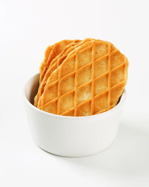 Boter wafel cookies — Stockfoto